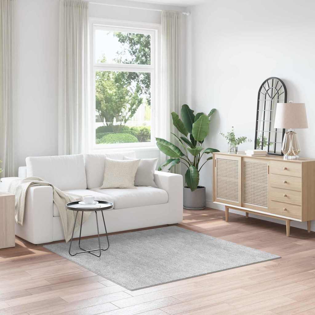 Anti-sklisikker Shaggy Teppe Grå 160 x 160 cm PP