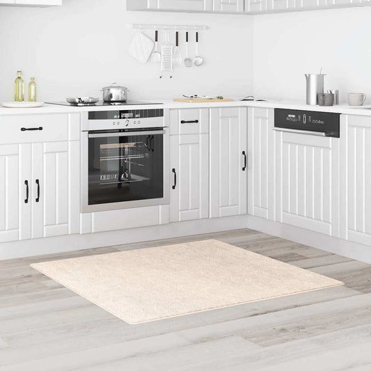 Anti-sklisikker Shaggy Teppe Krem 120 x 120 cm PP