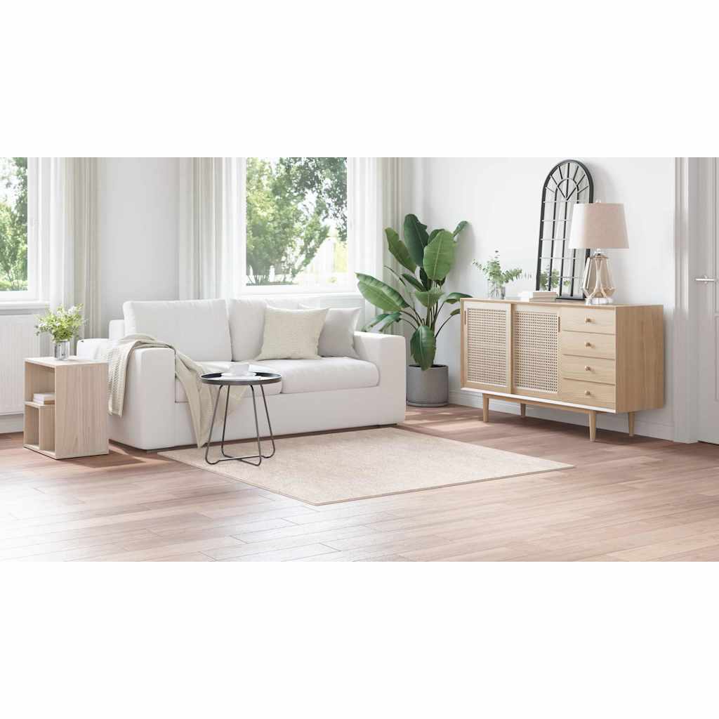 Anti-sklisikker Shaggy Teppe Krem 160 x 160 cm PP