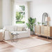 Anti-sklisikker Shaggy Teppe Krem 200 x 200 cm PP