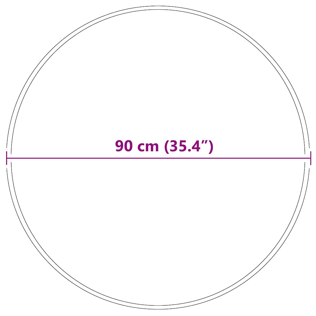 Anti-sklisikker Shaggy Teppe Krem 90 x 90 cm PP