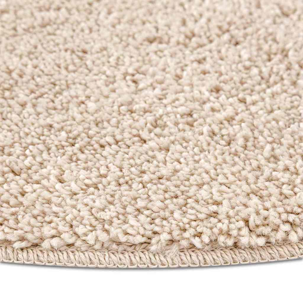Anti-sklisikker Shaggy Teppe Krem 120 x 120 cm PP