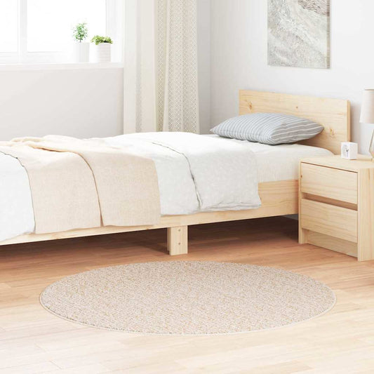 Anti-sklisikker Shaggy Teppe Krem 120 x 120 cm PP