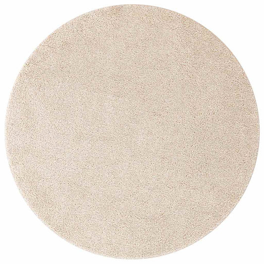 Anti-sklisikker Shaggy Teppe Krem 120 x 120 cm PP