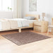 Anti-sklisikker Shaggy Teppe Brun 120 x 120 cm PP