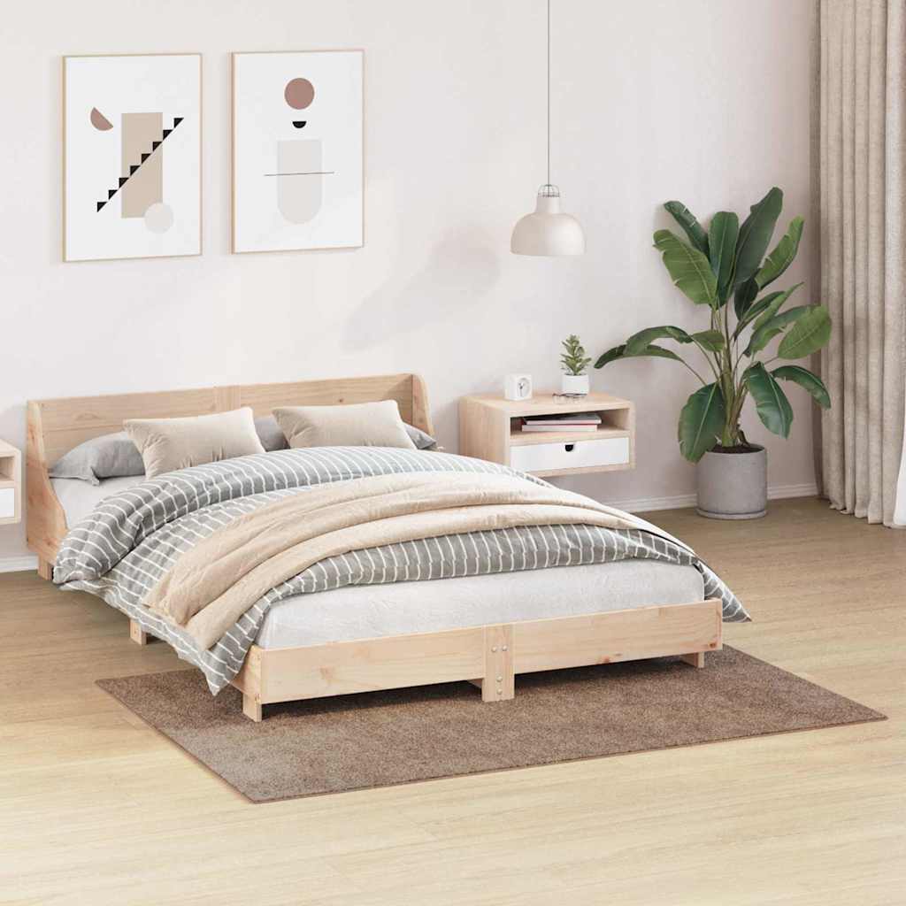 Anti-sklisikker Shaggy Teppe Brun 120 x 170 cm PP
