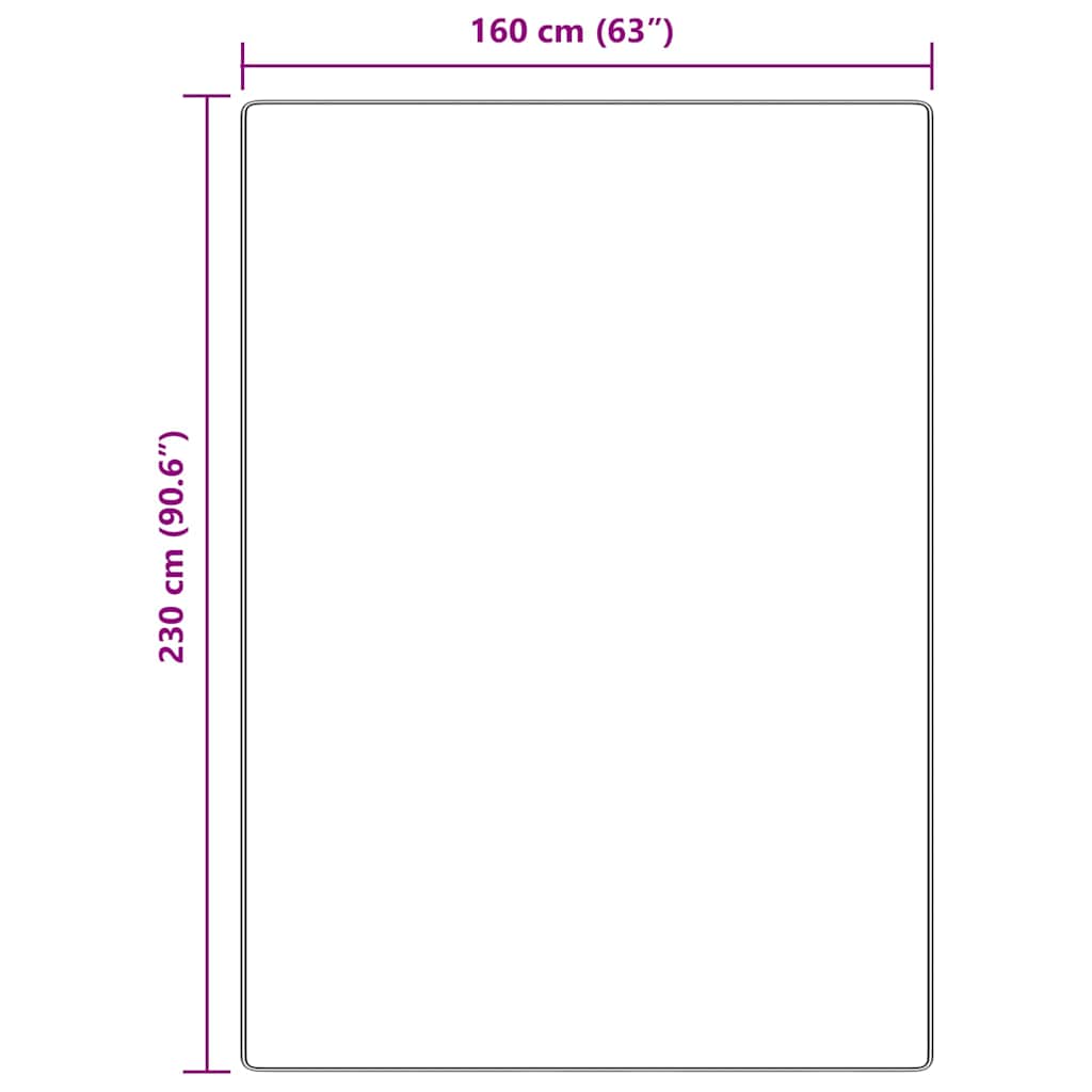 Anti-sklisikker Shaggy Teppe Brun 160 x 230 cm PP