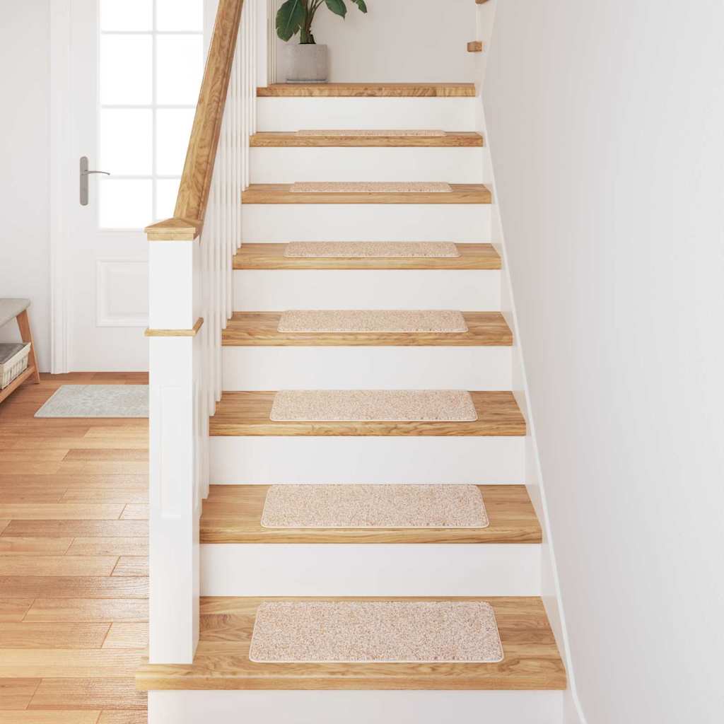 Anti-skli Trapematter Lateks bakgrunn 15 pcs Krem 60 x 25 cm PP
