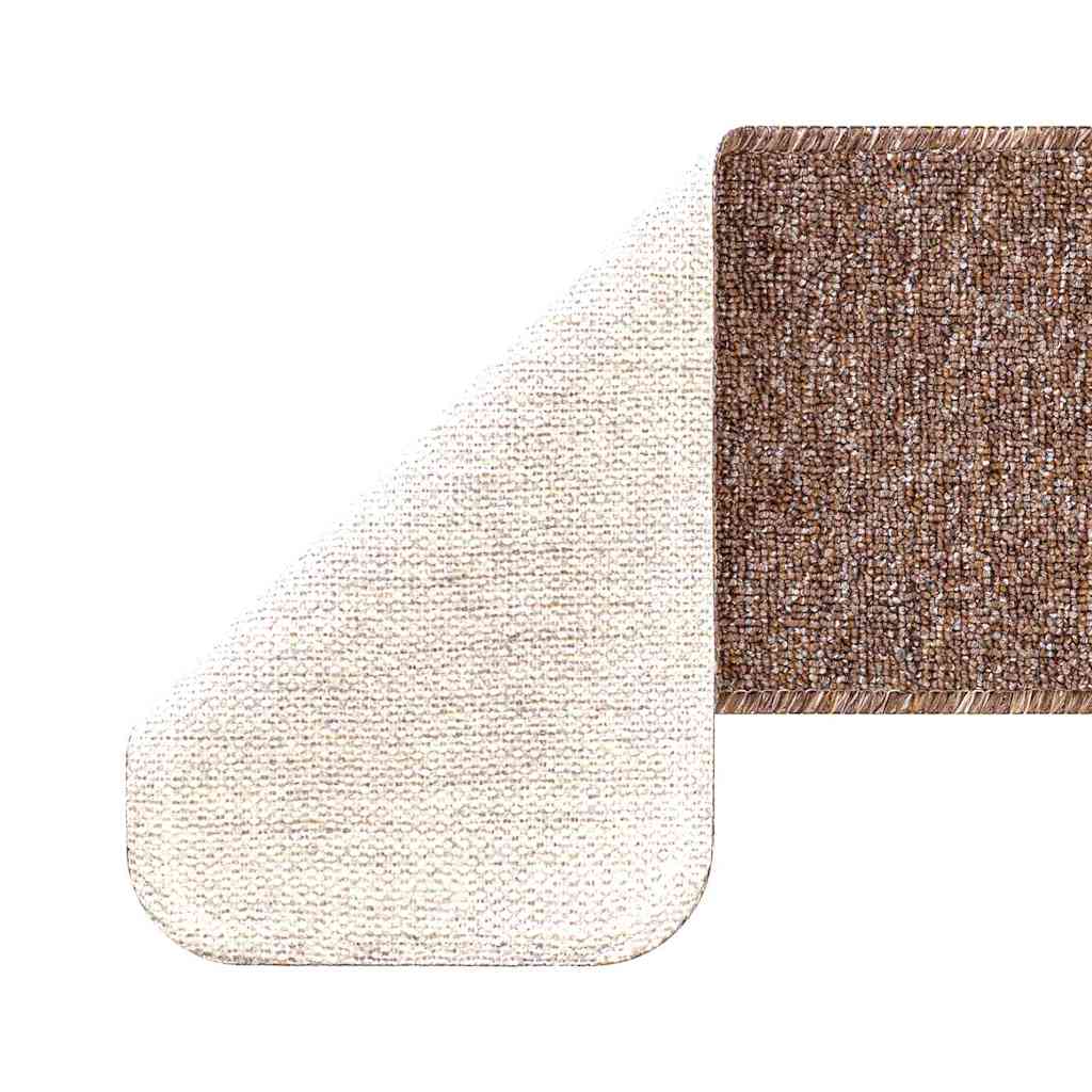 Anti-skli Trapematter Lateks bakgrunn 15 pcs Brun 60 x 25 cm PP