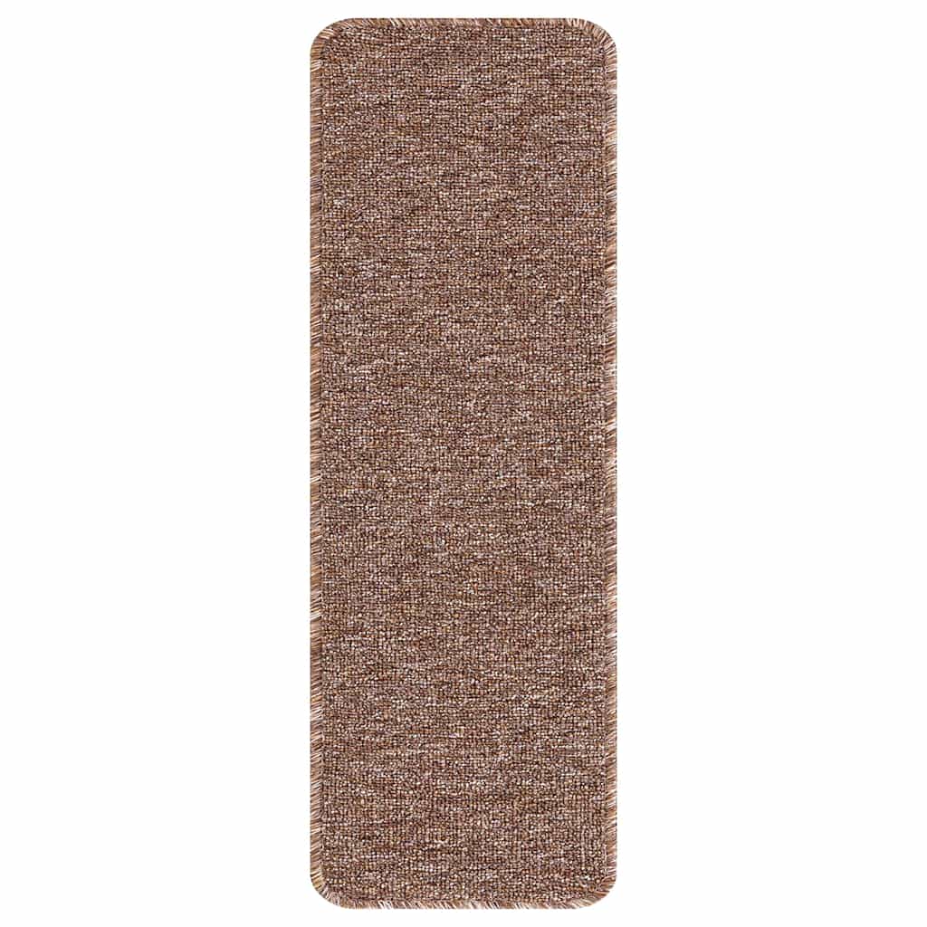 Anti-skli Trapematter Lateks bakgrunn 15 pcs Brun 60 x 25 cm PP