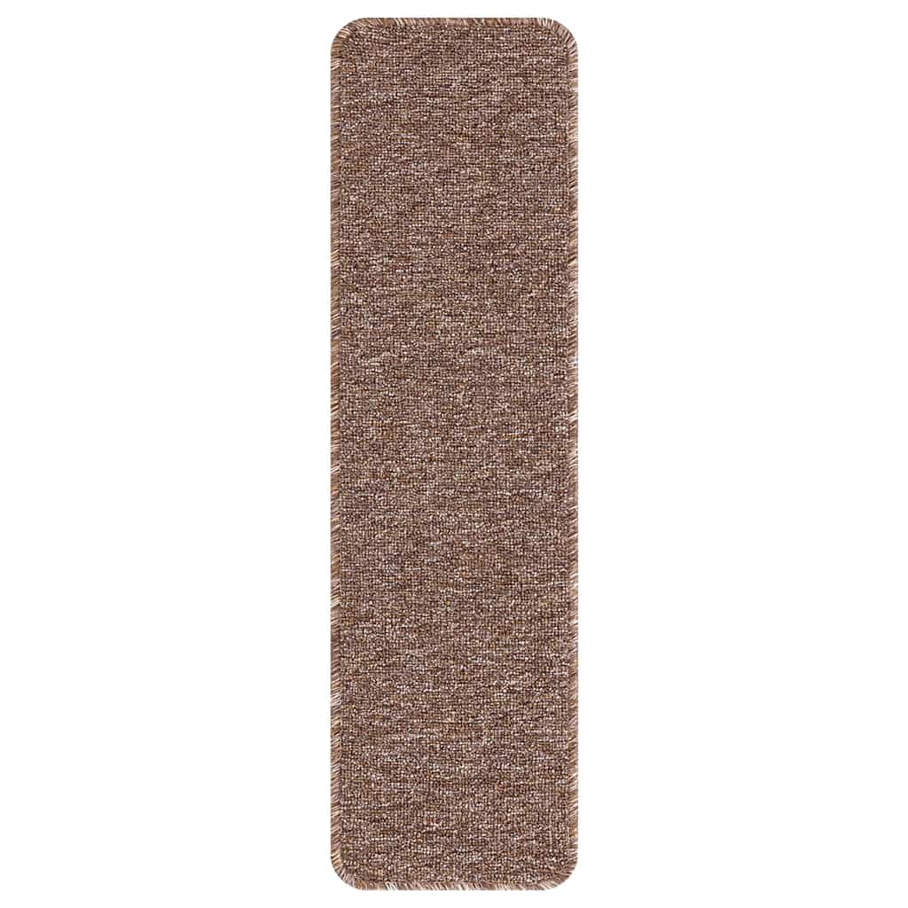 Anti-skli Trapematter Lateks bakgrunn 15 pcs Brun 75 x 20 cm PP