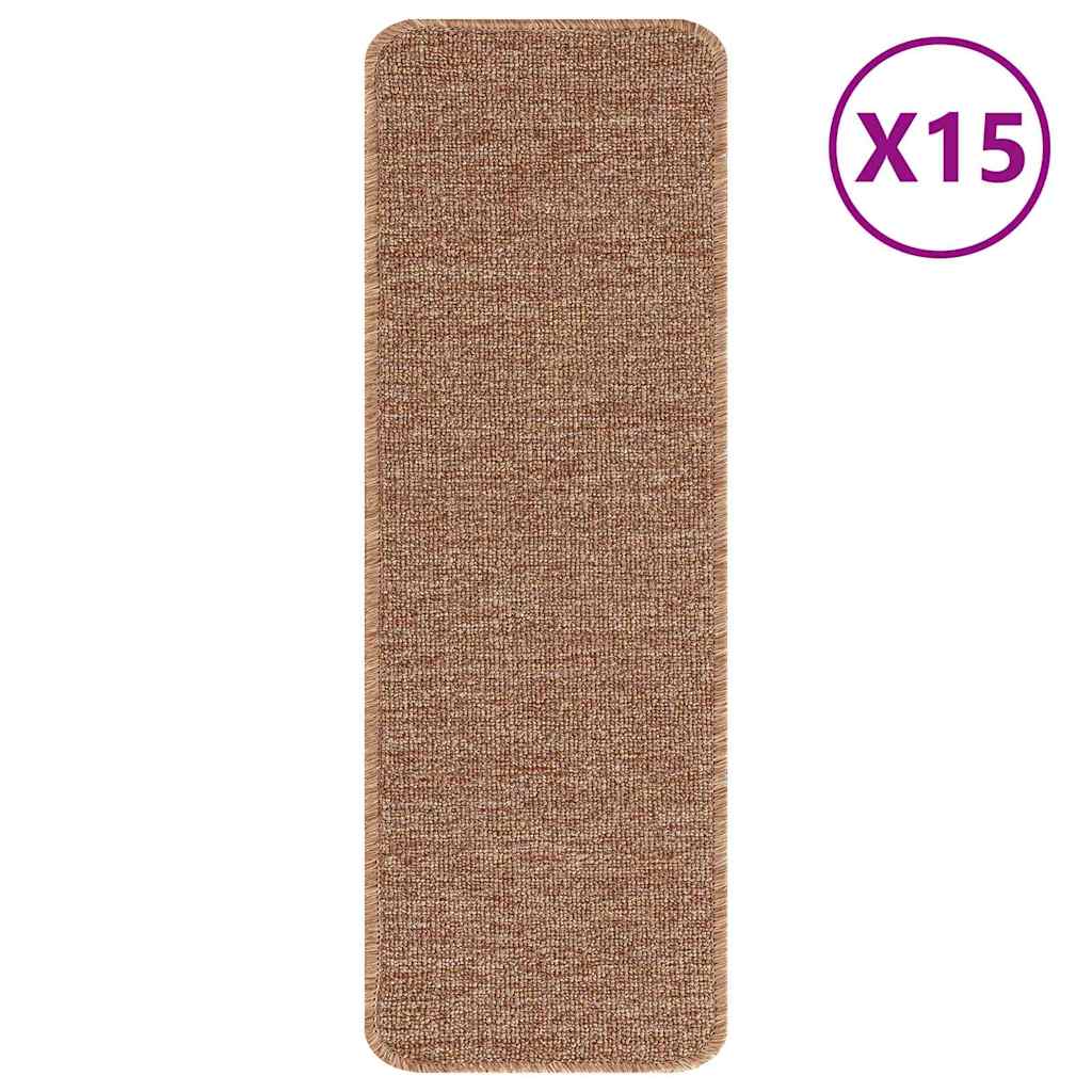 Anti-skli Trapematter Lateks bakgrunn 15 pcs Gul 60 x 25 cm PP
