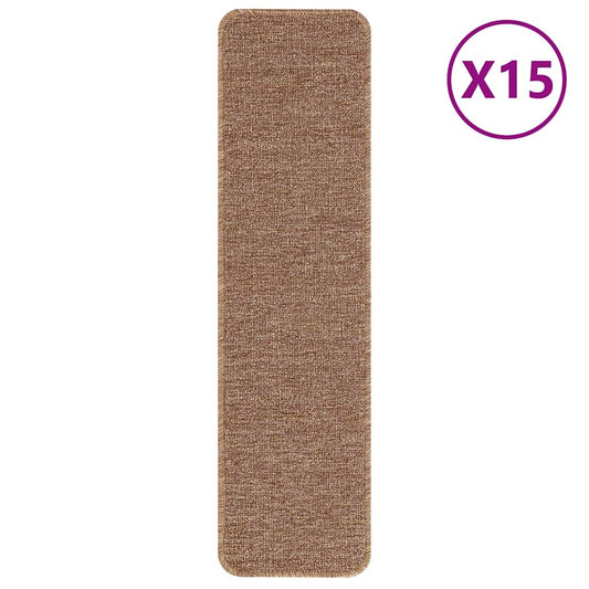 Anti-skli Trapematter Lateks bakgrunn 15 pcs Gul 75 x 20 cm PP