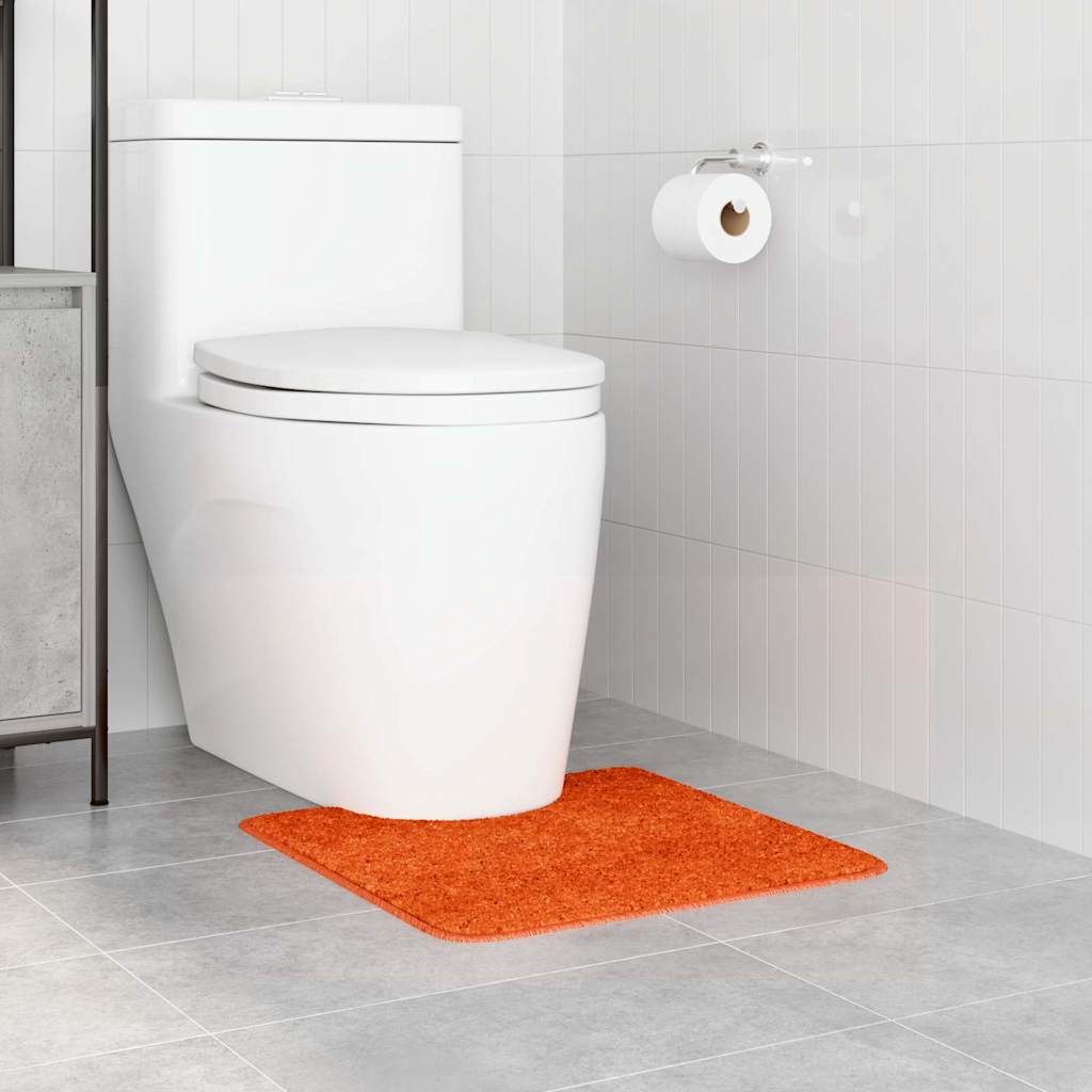 Antisklimatte med Toalettutskjæring Oransje 50 x 50 cm PP