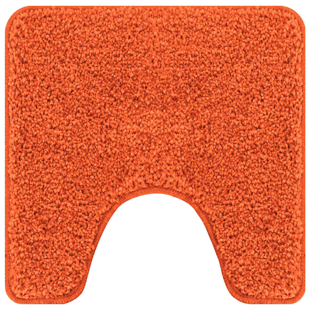 Antisklimatte med Toalettutskjæring Oransje 50 x 50 cm PP