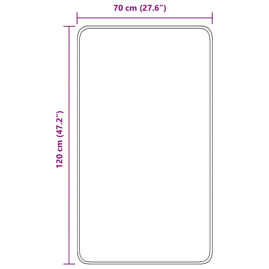 Anti-skli badematte Lilla 70 x 120 cm PP