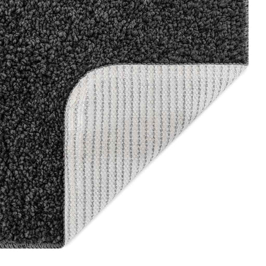 Anti-skli baderomsmatte sett 2 pcs Mørkegrå PP