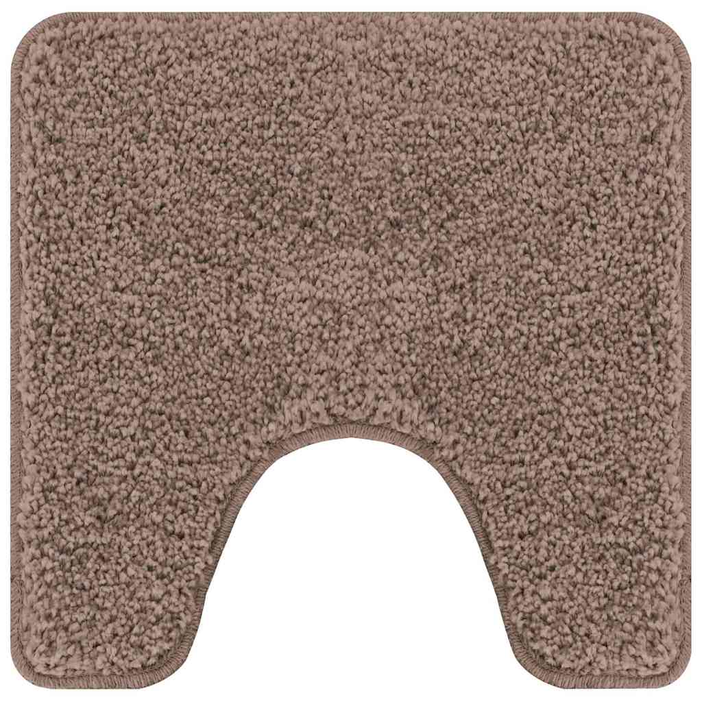 Anti-skli baderomsmatte sett 2 pcs Brun PP