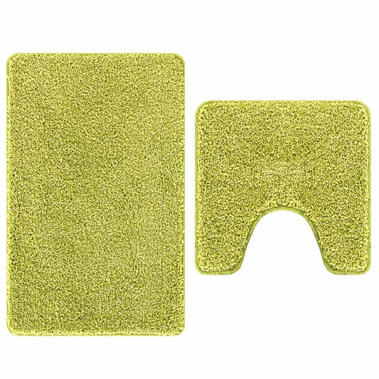Anti-skli baderomsmatte sett 2 pcs grønn PP