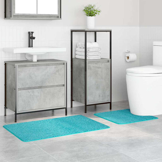 Anti-skli baderomsmatte sett 2 pcs Turkis PP