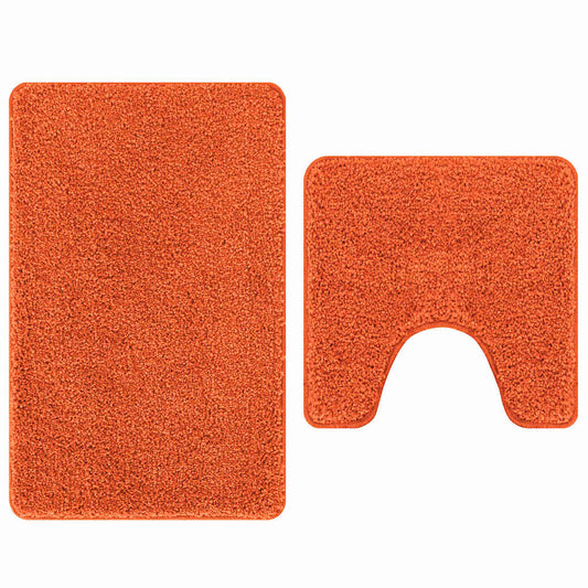 Anti-skli baderomsmatte sett 2 pcs Oransje PP
