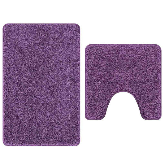 Anti-skli baderomsmatte sett 2 pcs Lilla PP