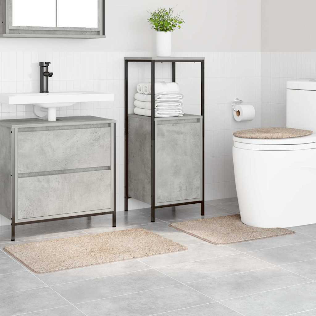 Anti-skli baderomsmatte sett 3 pcs Krem PP