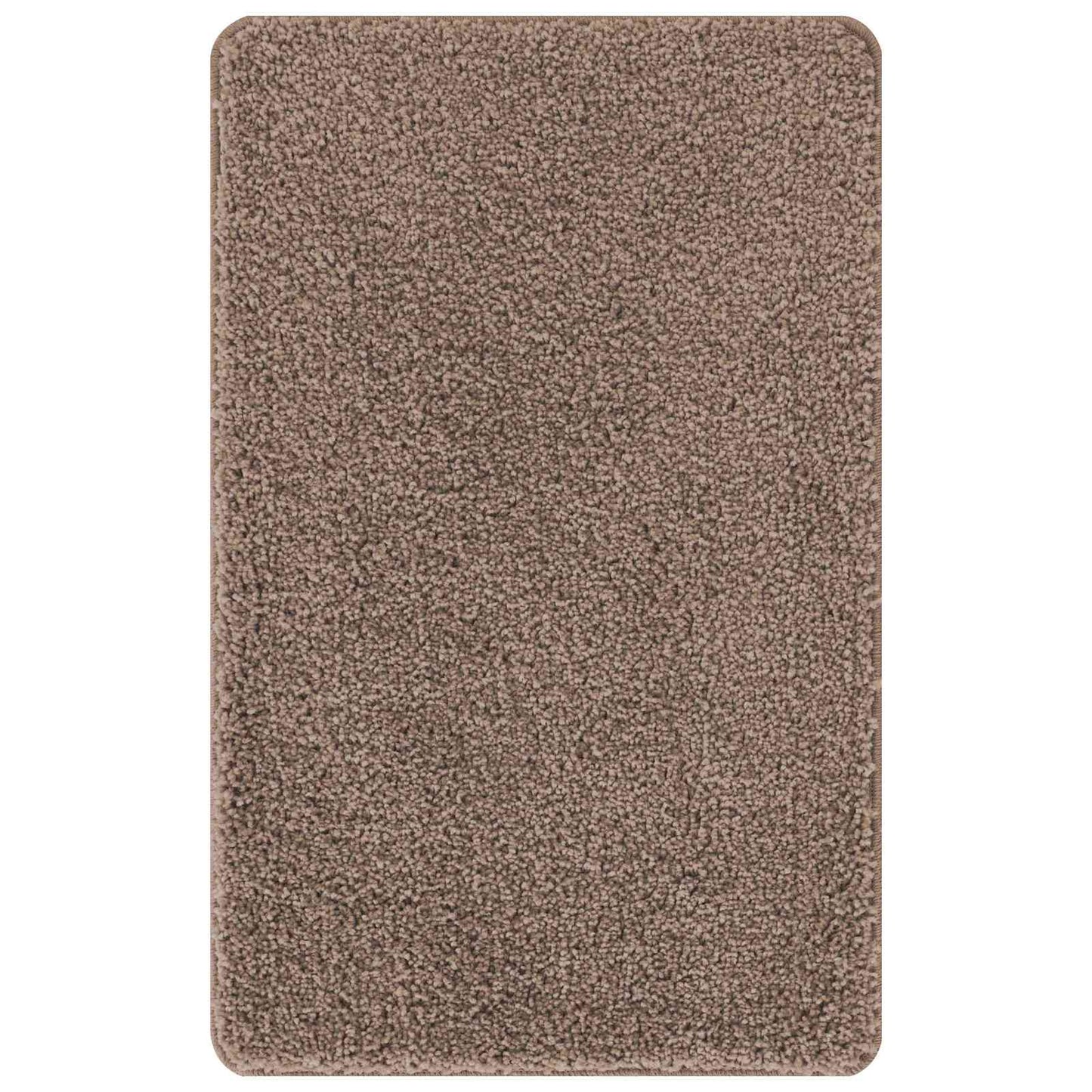 Anti-skli baderomsmatte sett 3 pcs Brun PP