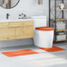 Anti-skli baderomsmatte sett 3 pcs Oransje PP