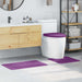 Anti-skli baderomsmatte sett 3 pcs Lilla PP