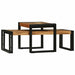 Kaffebord 2 pcs Brun 48 x 40 x 40 cm Solid akasietre