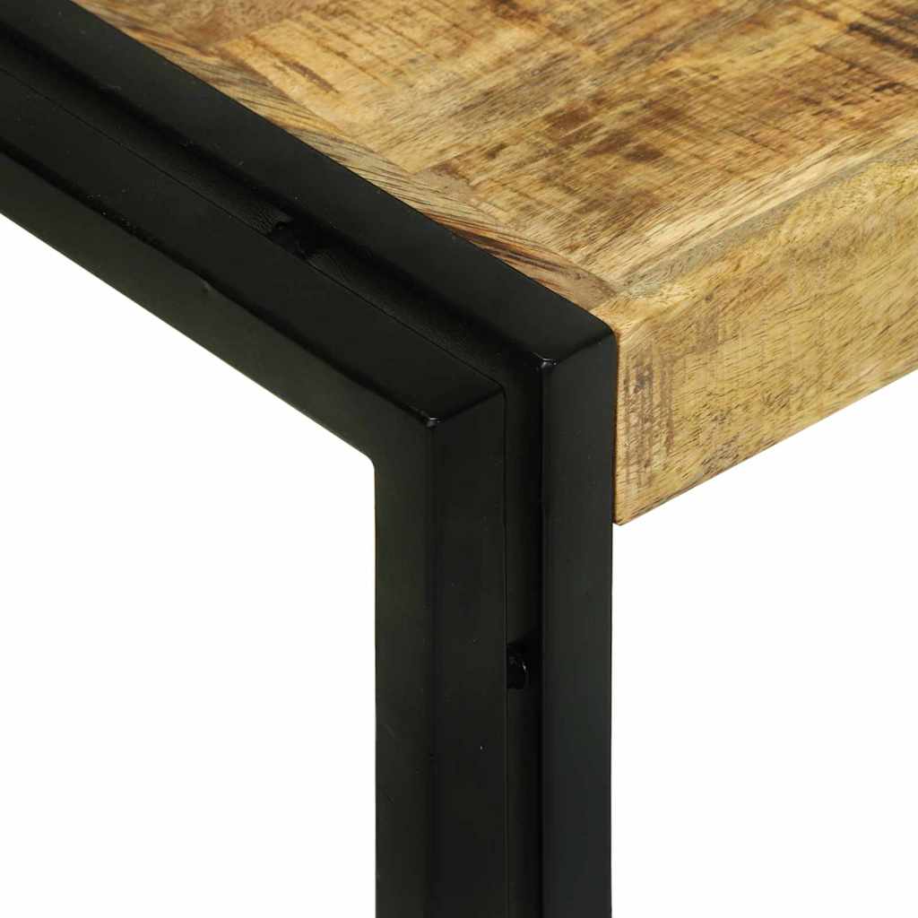 Nesting Bord 3 pcs Brun og svart Solid mango tre og metall