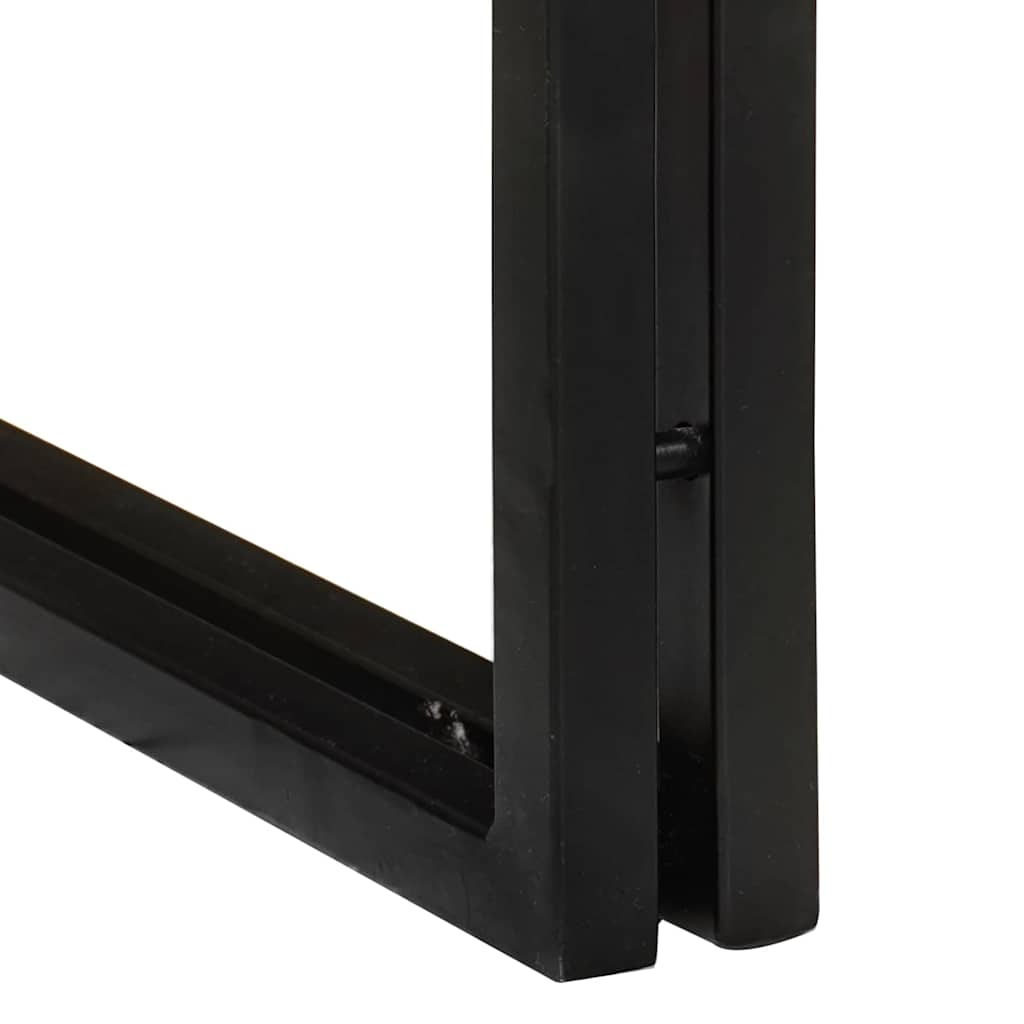 Nesting Bord 3 pcs Brun og svart Massivt akasietre og metall