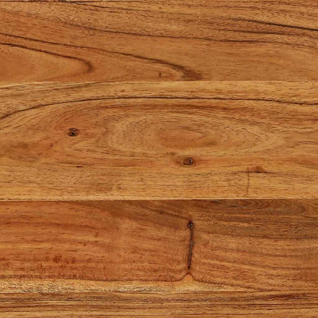 Nesting Bord 3 pcs Brun og svart Massivt akasietre og metall