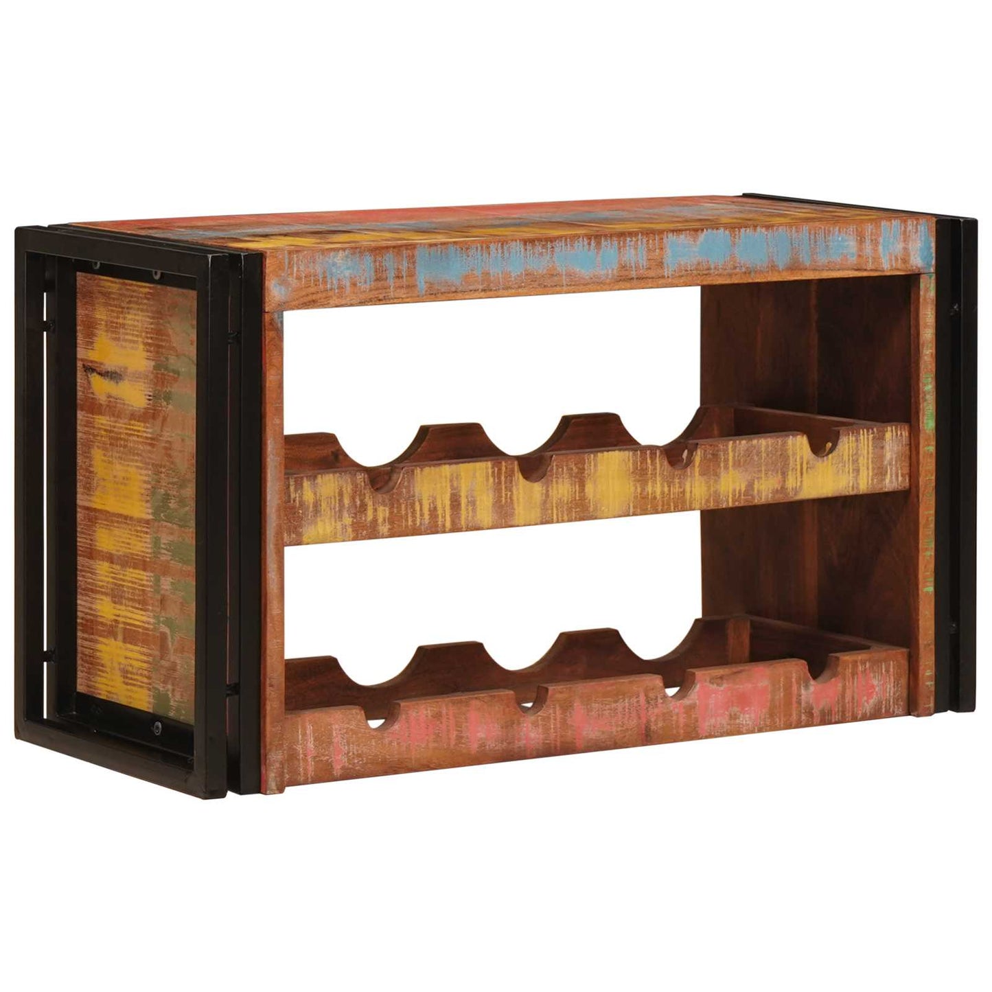 Vinhylle Brun 80 x 45 x 33 cm Massiv gjenbrukt treverk