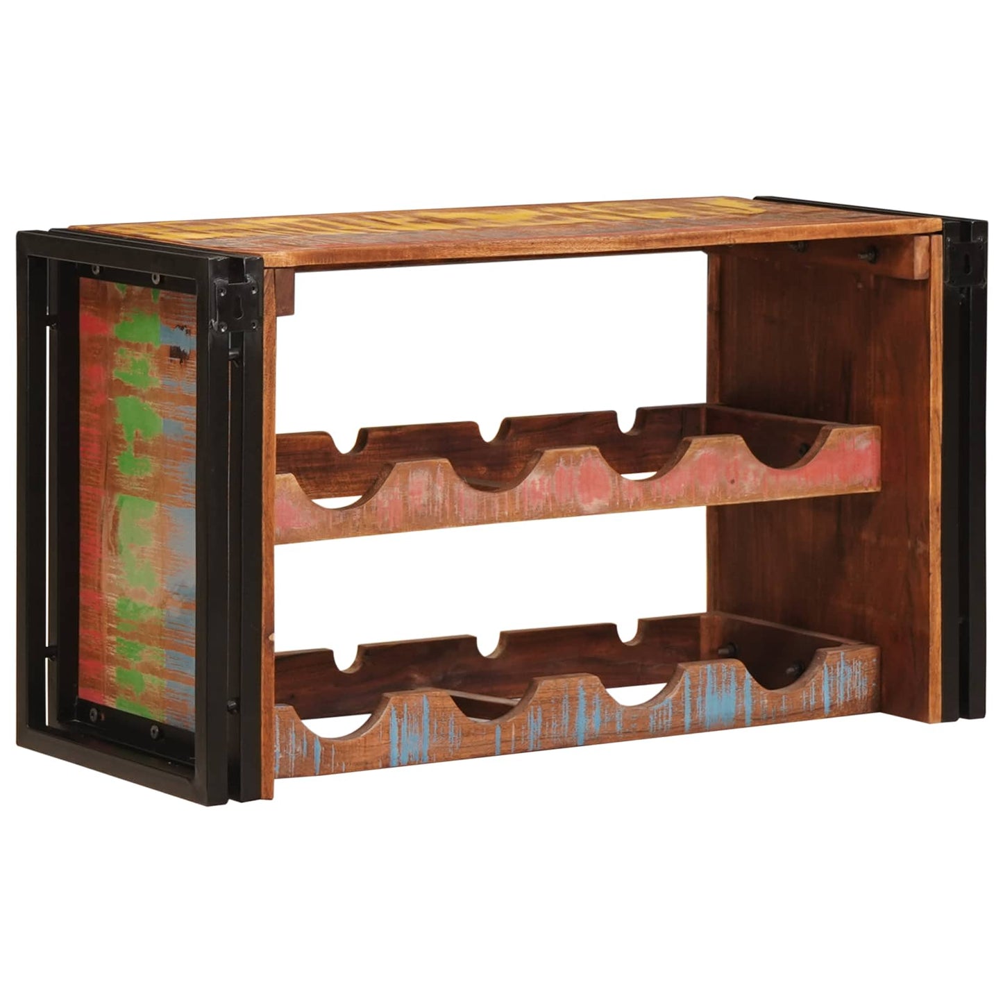 Vinhylle Brun 80 x 45 x 33 cm Massiv gjenbrukt treverk