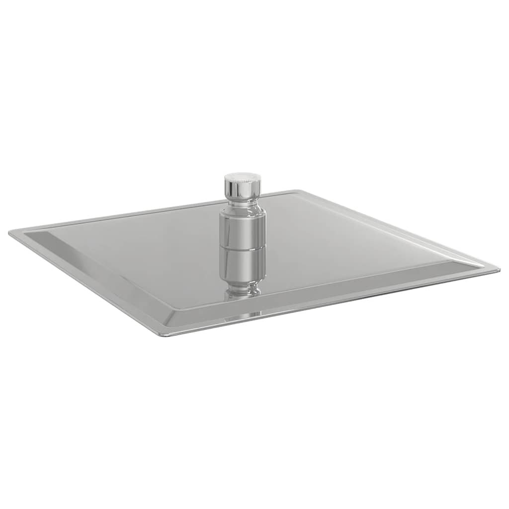 Regndusjhode rustfritt stål 304 20x20 cm firkantet