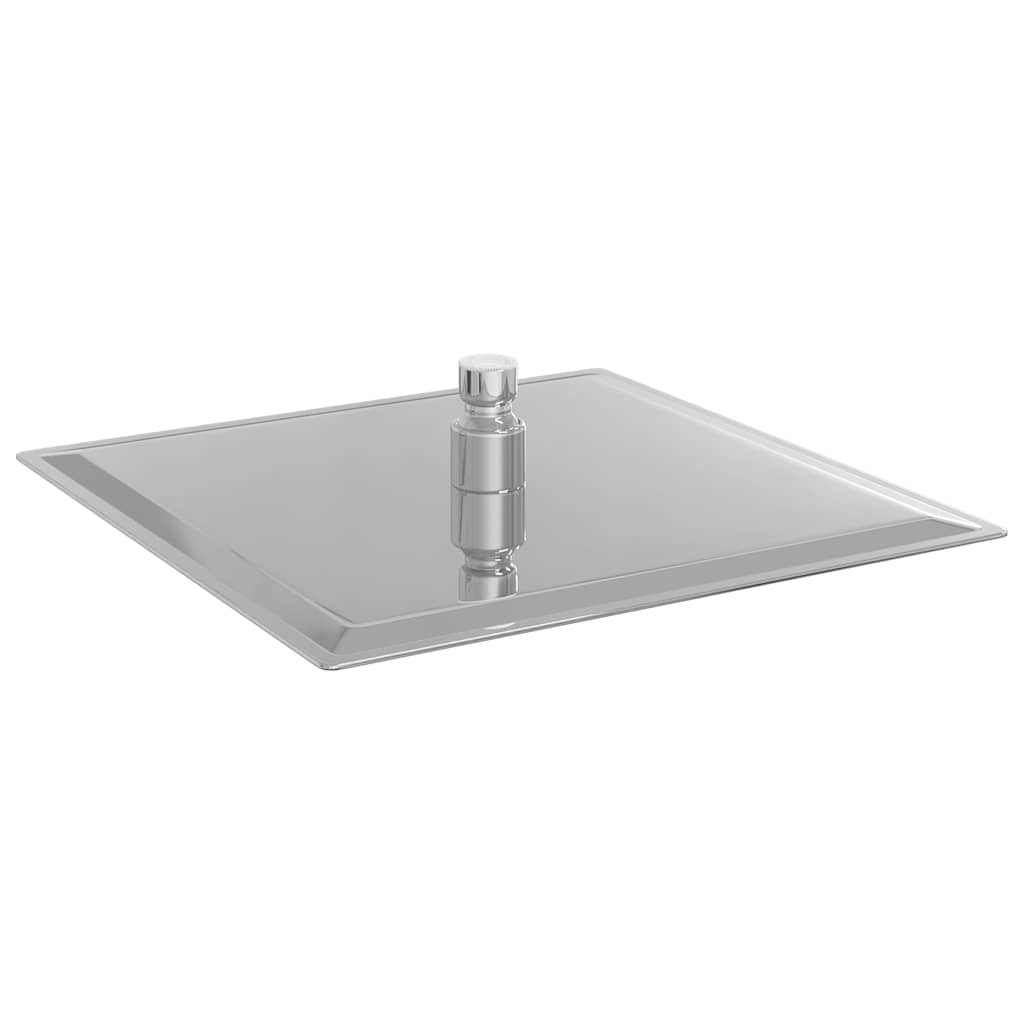 Regndusjhode rustfritt stål 304 25x25 cm firkantet