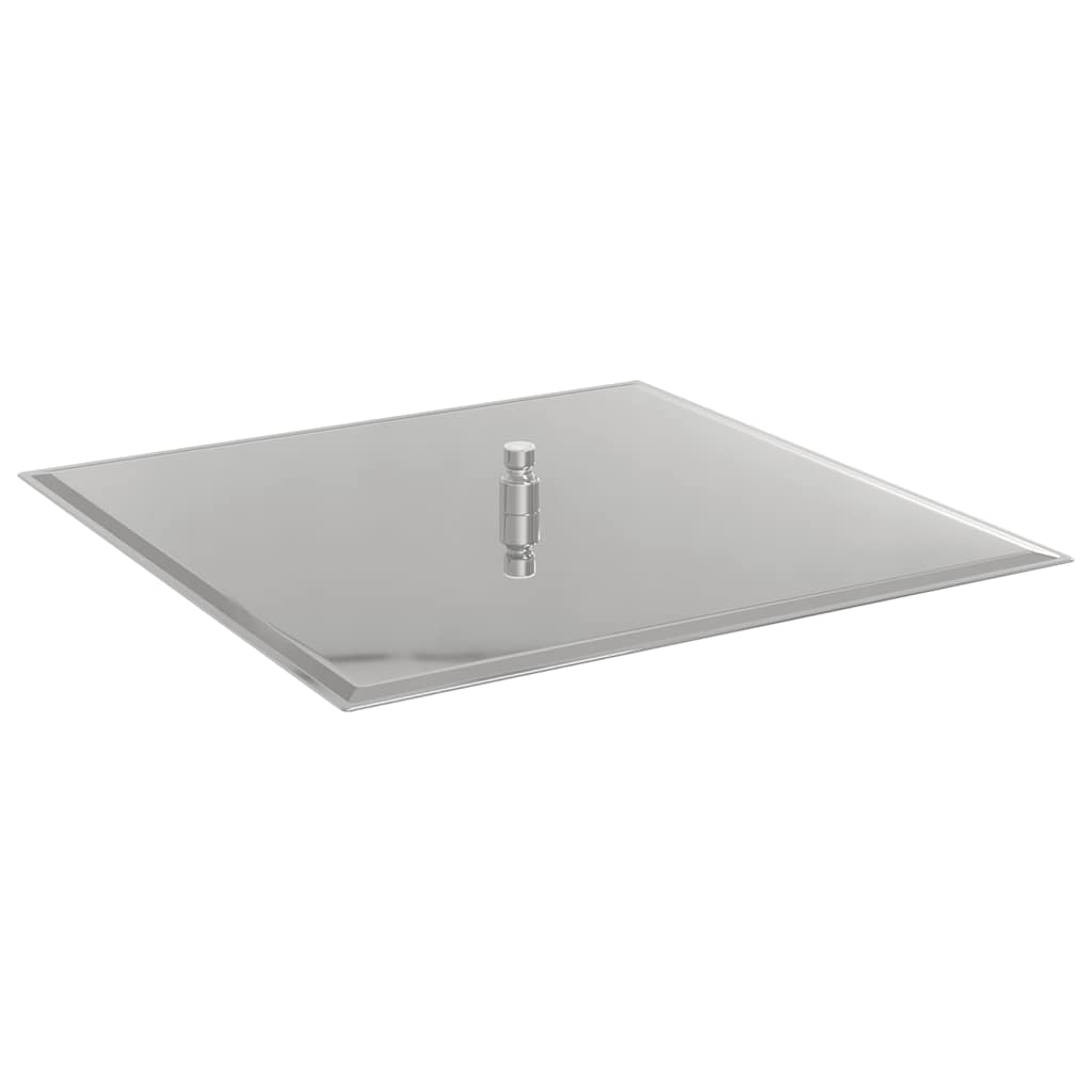 Regndusjhode rustfritt stål 304 50x50 cm firkantet