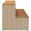Badestamp trinn beige 100x50x50,5 cm polyrotting&heltre akasie