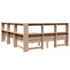 Seng med bokhylle uten madrass 160x200 cm heltre furu