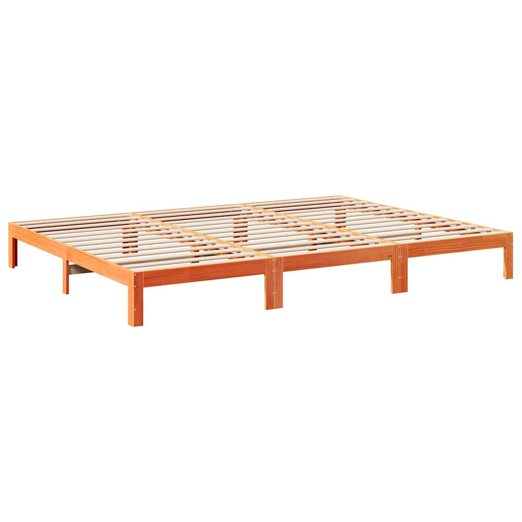 Familiesengeramme uten madrass voksbrun 240x200 cm heltre furu
