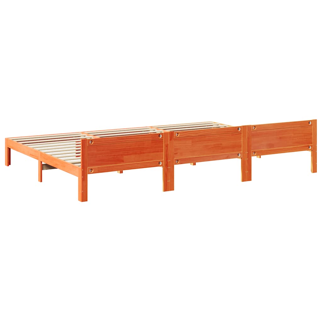 Familiesengeramme uten madrass voksbrun 240x200 cm heltre furu