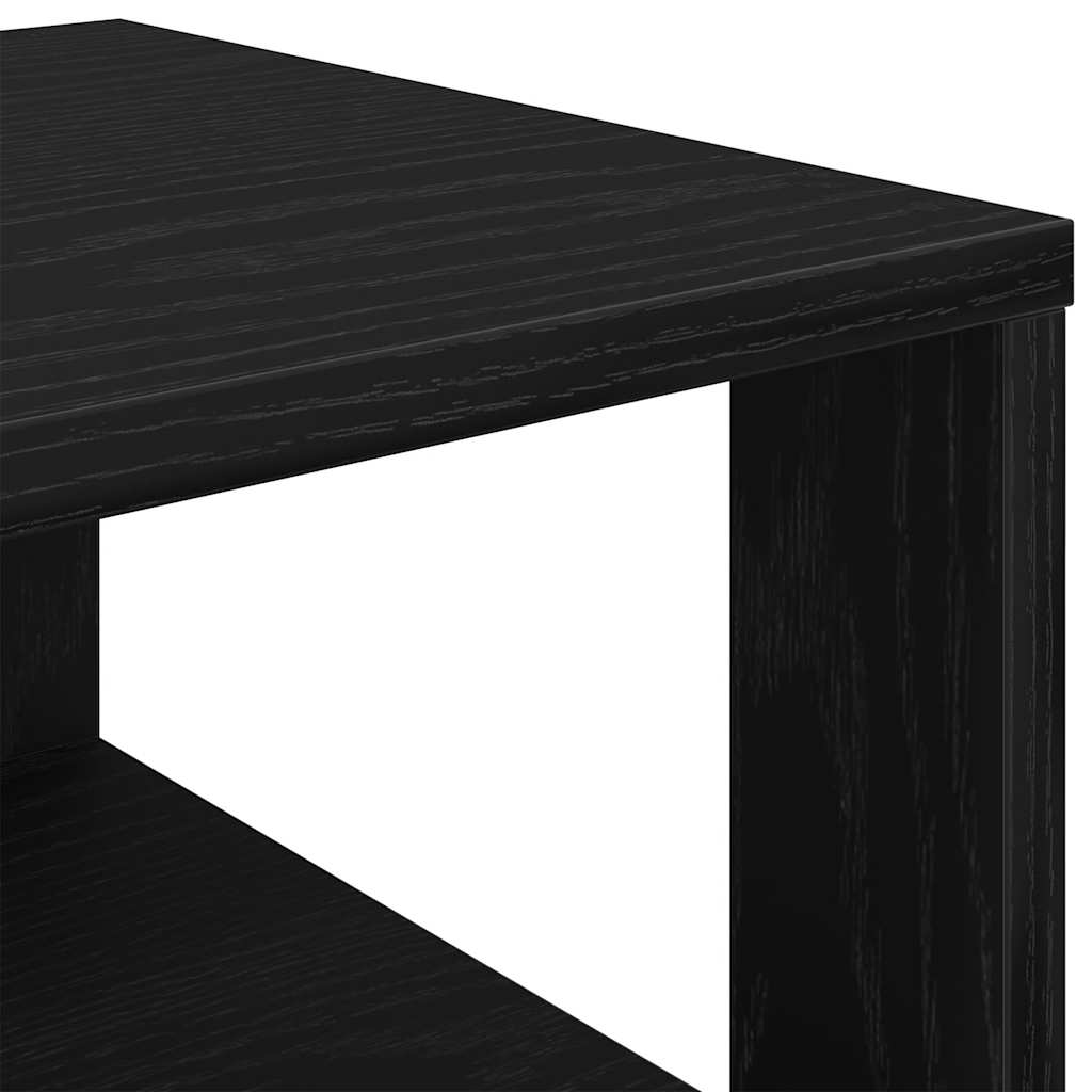 Skohylle svart 61x32x70 cm konstruert tre