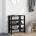 Skohylle svart 61x32x70 cm konstruert tre