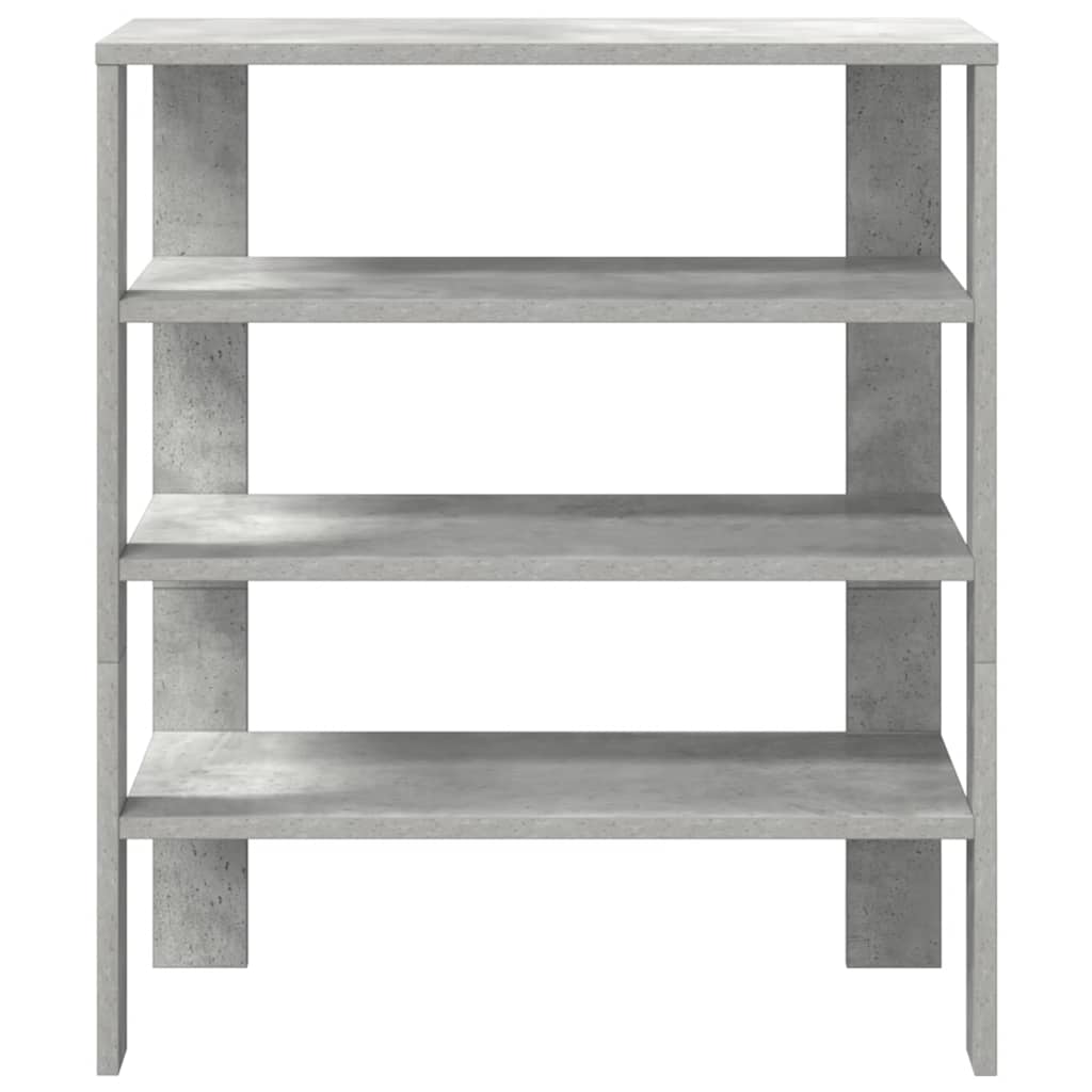 Skohylle betonggrå 61x32x70 cm konstruert tre