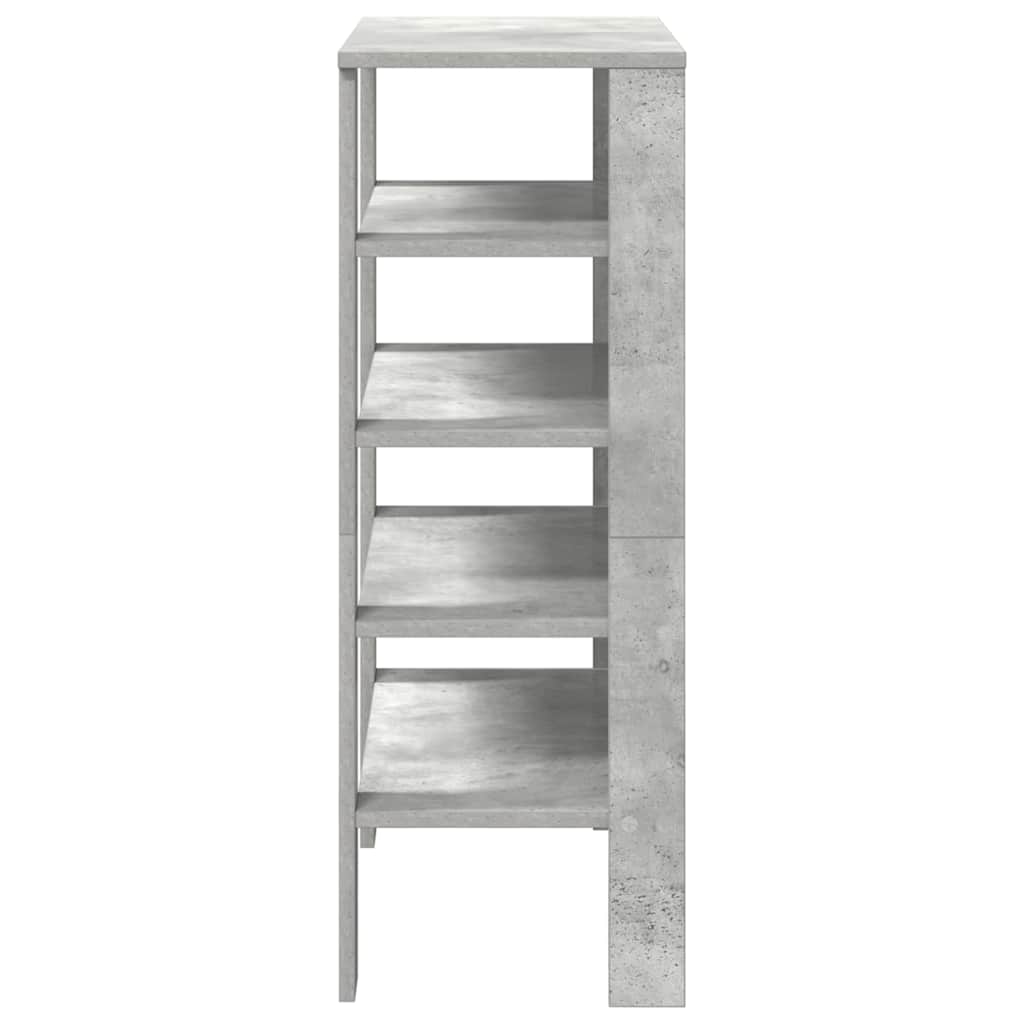 Skohylle betonggrå 61x32x87,5 cm konstruert tre