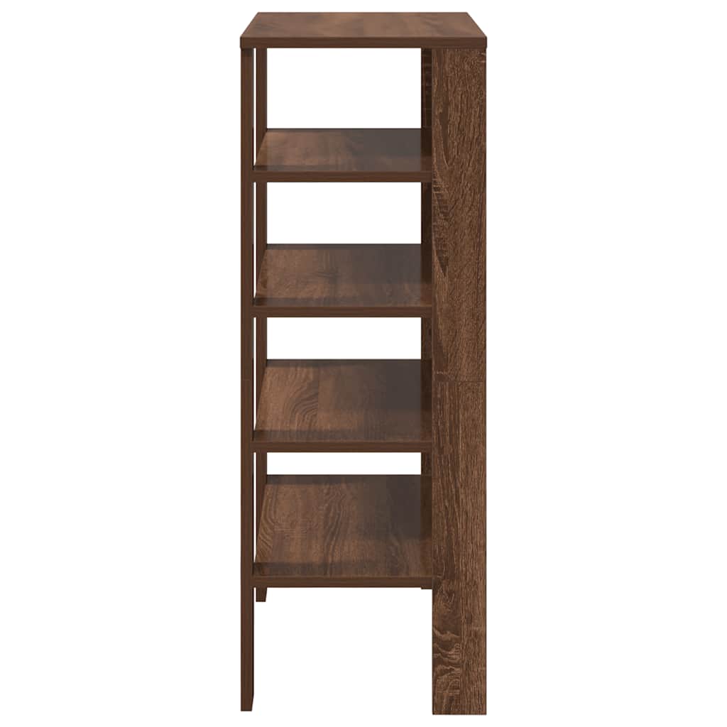 Skohylle brun eik 61x32x87,5 cm konstruert tre