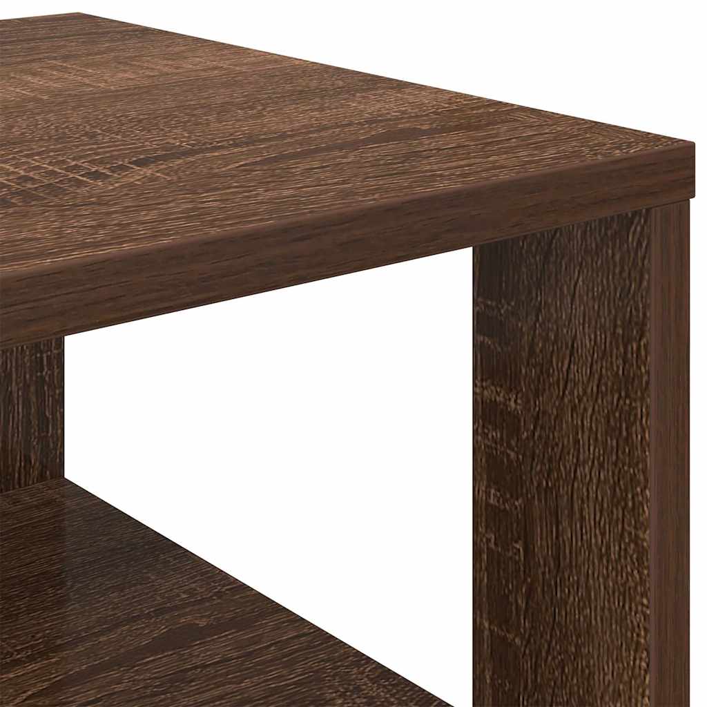 Skohylle brun eik 61x32x87,5 cm konstruert tre