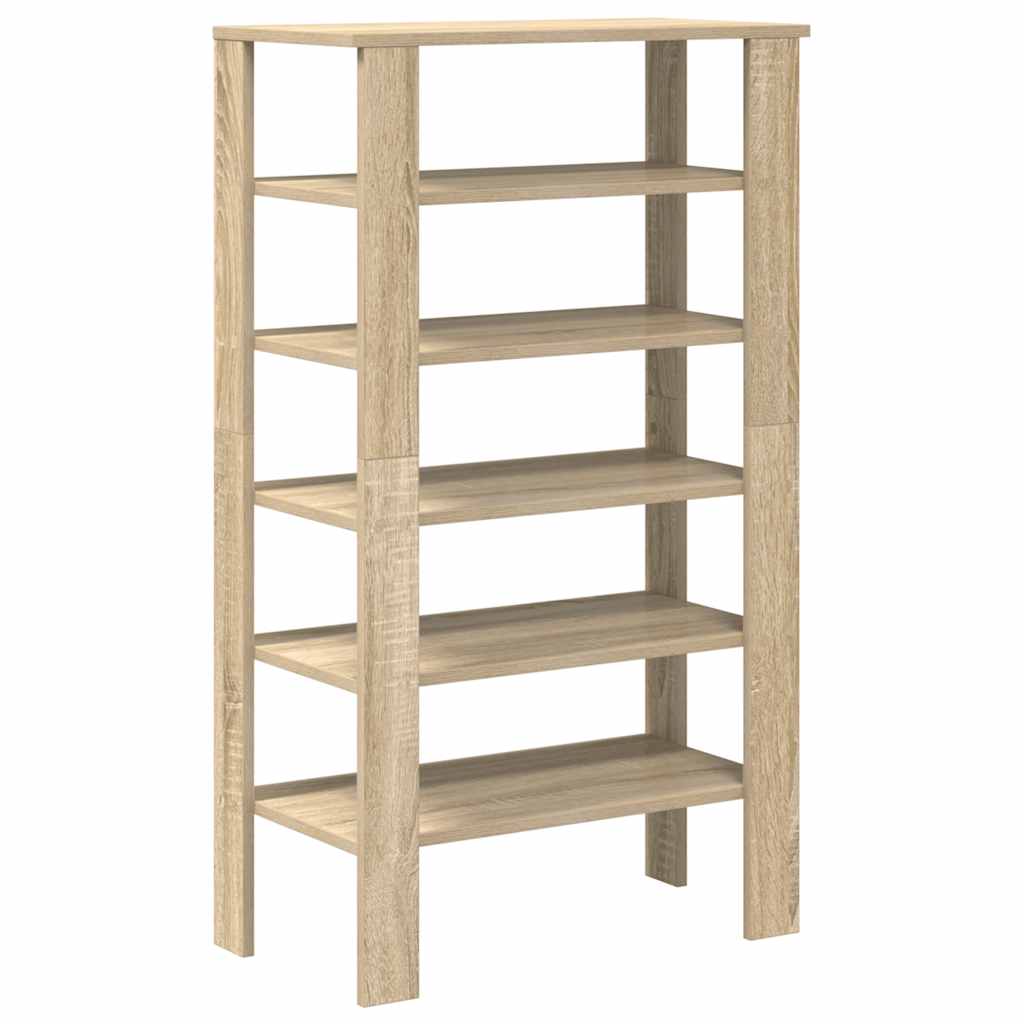 Skohylle sonoma eik 61x32x105 cm konstruert tre